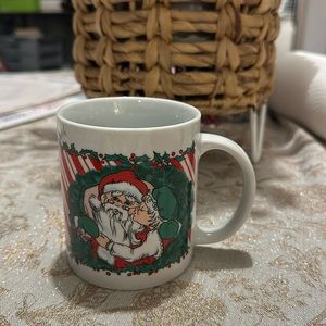 Houston Foods Vintage 1988 Kitchmas Santa & Mrs. Clause Coffee Mug
